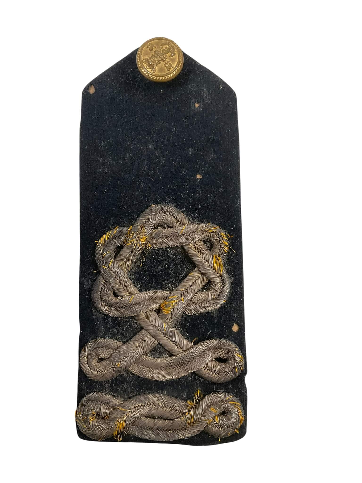 British Victorian Royal Navy Volunteer Reserve Officer's Shoulder Board Insignia Single British Victorian Royal Navy Volunteer Reserve Officer's Shoulder Board Insignia Single