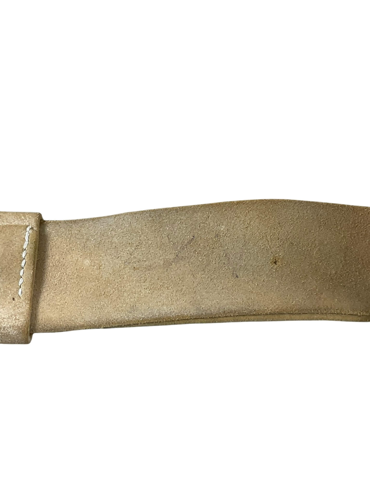 British Army White Buffed Leather Belt and Buckle British Army White Buffed Leather Belt and Buckle