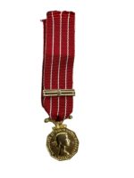 Canadian Forces Decoration With Bar Miniature Medal Canadian Forces Decoration With Bar Miniature Medal