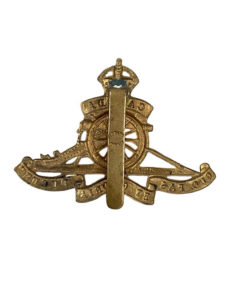 WW1 Canadian CEF Royal Artillery Cap Badge WW1 Canadian CEF Royal Artillery Cap Badge