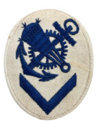 WW2 German Kriegsmarine Mechanical/Technical Specialist Trade Badge Patch White