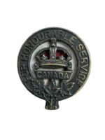 WW1 Canadian CEF For Honourable Service Lapel Badge Low Number