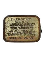 WW2 British Emergency Ration Tin With Contents Dated 1942 WW2 British Emergency Ration Tin With Contents Dated 1942