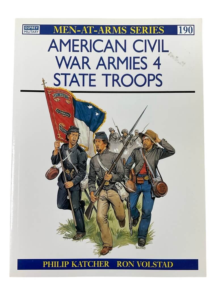 US American Civil War Armies 4 State Troops Osprey Men At Arms No 190 Used Softcover Reference Book US American Civil War Armies 4 State Troops Osprey Men At Arms No 190 Used Softcover Reference Book