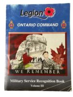 WW2 Canadian Legion Ontario Command Military Service Recognition Vol 3 Used Softcover Reference Book WW2 Canadian Legion Ontario Command Military Service Recognition Vol 3 Used Softcover Reference Book