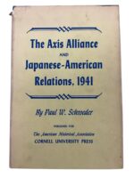 WW2 The Axis Alliance and Japanese-American Relations 1941 Used Hardcover Reference Book