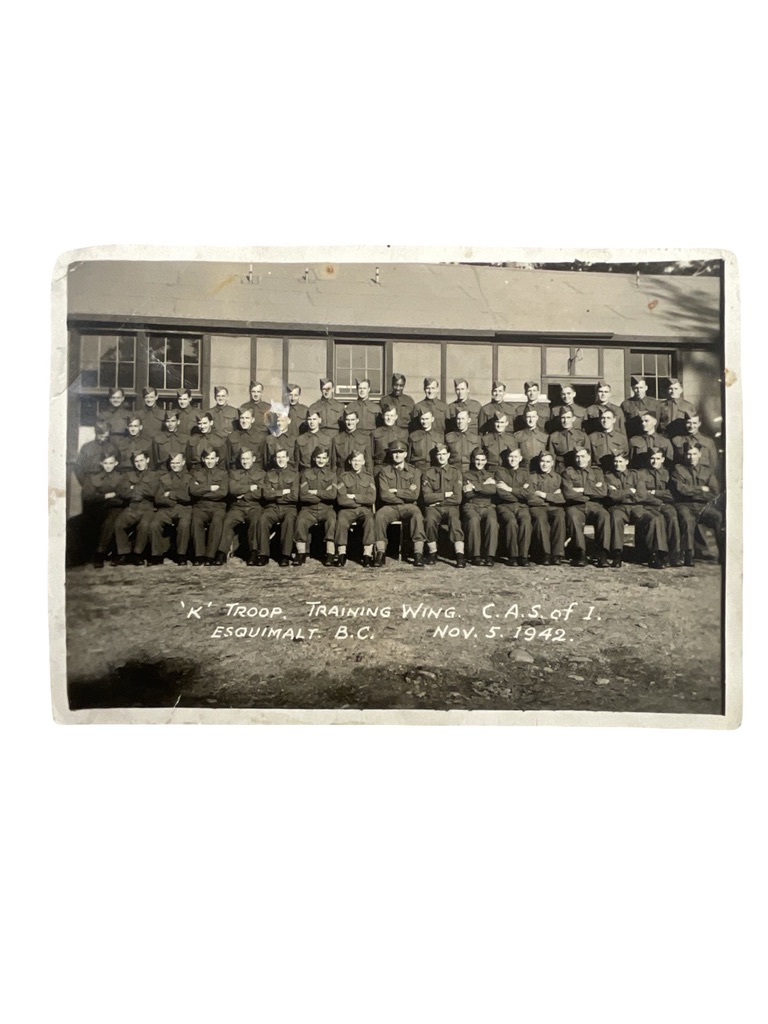 WW2 Canadian Army School of Infantry K Troop Training Wing C.A.S. of 1 Group Photo 5" X 7" Named WW2 Canadian Army School of Infantry K Troop Training Wing C.A.S. of 1 Group Photo 5" X 7" Named