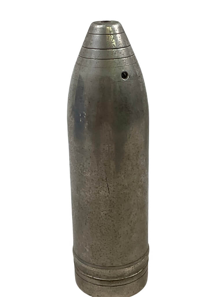 WW1 British BEF 18 Pounder Shell Chromed INERT WW1 British BEF 18 Pounder Shell Chromed INERT