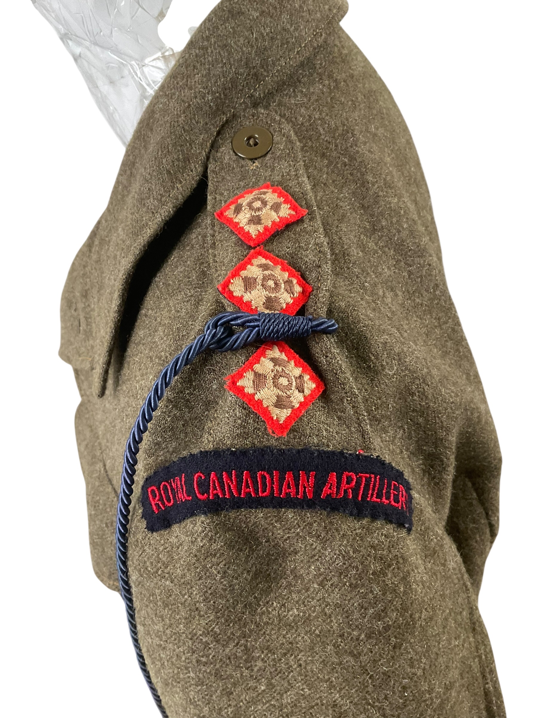 Canadian Army Korean War Officer's Battledress Jacket RCA Size 9 Dated 1951 Canadian Army Korean War Officer's Battledress Jacket RCA Size 9 Dated 1951
