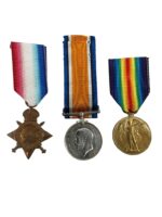 WW1 British BEF Medal Group Trio Full Size ASC S2SR-03801 Pte. J.Blore