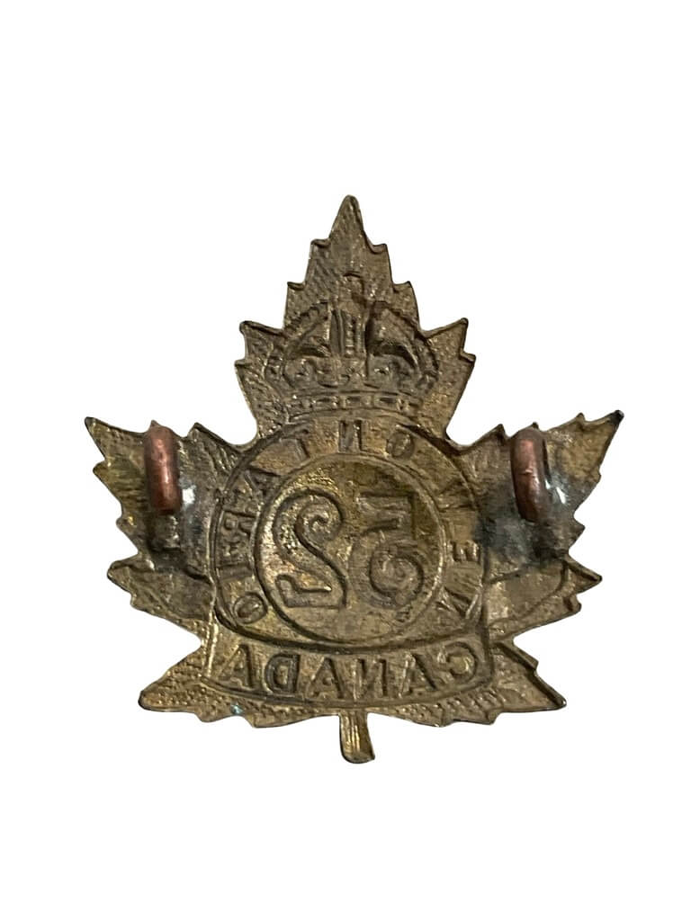 WW1 Canadian CEF 52nd Battlaion Cap Badge WW1 Canadian CEF 52nd Battlaion Cap Badge