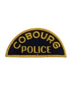 Canadian Cobourg Ontario Yellow Border Police Patch Canadian Cobourg Ontario Yellow Border Police Patch