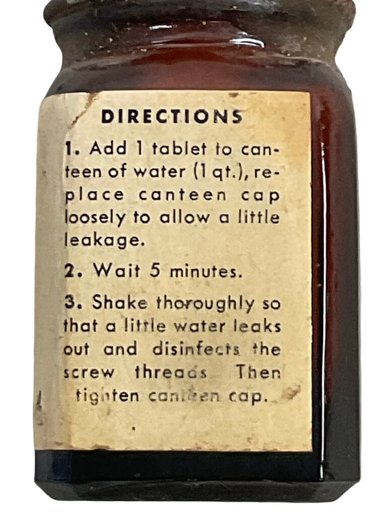 US Army Korean War Water Purification Tablets With Contents US Army Korean War Water Purification Tablets With Contents