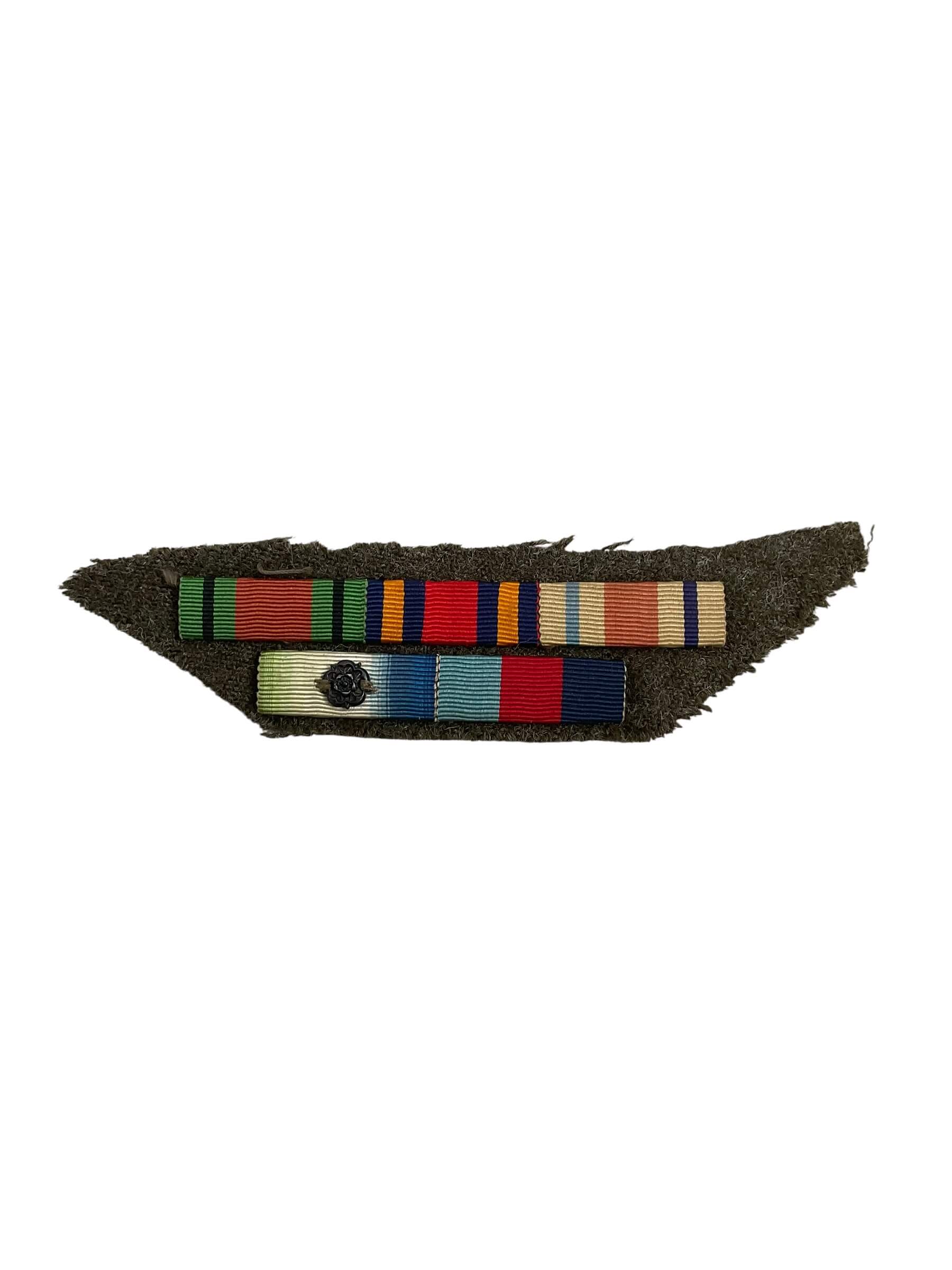 WW2 British 5 Place Ribbon Bar WW2 British 5 Place Ribbon Bar