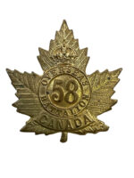 WW1 Canadian CEF 58th Battalion Cap Badge WW1 Canadian CEF 58th Battalion Cap Badge