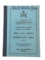 Canadian Army Manual Of Training Drill (All Arms) Elementary Drill 1959 Used Softcover Reference Book Canadian Army Manual Of Training Drill (All Arms) Elementary Drill 1959 Used Softcover Reference Book