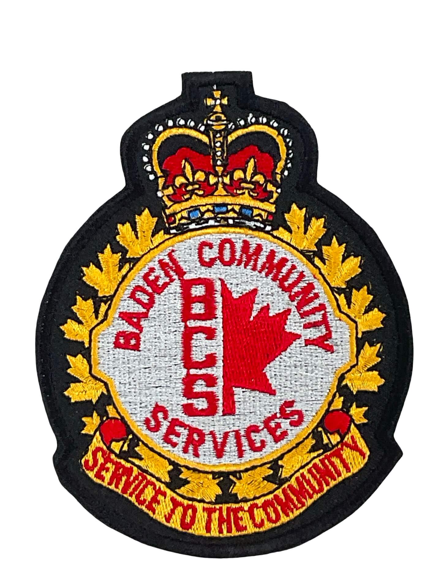 Canadian Forces Baden Community Services Heraldic Colour Patch Vintage Canadian Forces Baden Community Services Heraldic Colour Patch Vintage