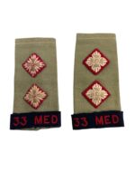 Canadian Forces RCA 33rd Medium Lieutenant Shoulder Boards Insignia Pair Canadian Forces RCA 33rd Medium Lieutenant Shoulder Boards Insignia Pair