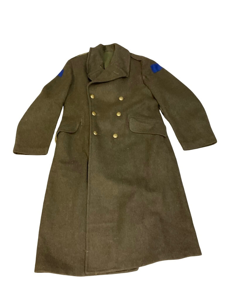 WW2 Canadian Army Greatcoat Size 8 Dated 1942 With 2nd Division Patches WW2 Canadian Army Greatcoat Size 8 Dated 1942 With 2nd Division Patches