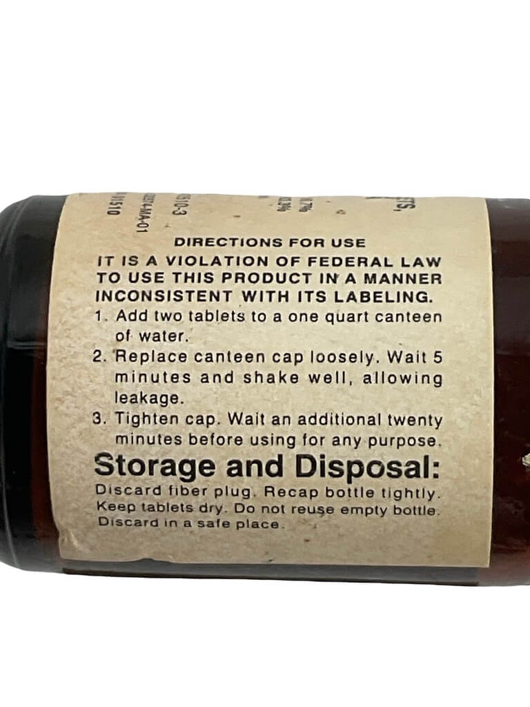 US Army Purification Tablets With Contents 1 US Army Purification Tablets With Contents 1