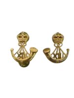 Canadian Forces Royal Hamilton Light Infantry RHLI Collars Insignia Pair Canadian Forces Royal Hamilton Light Infantry RHLI Collars Insignia Pair