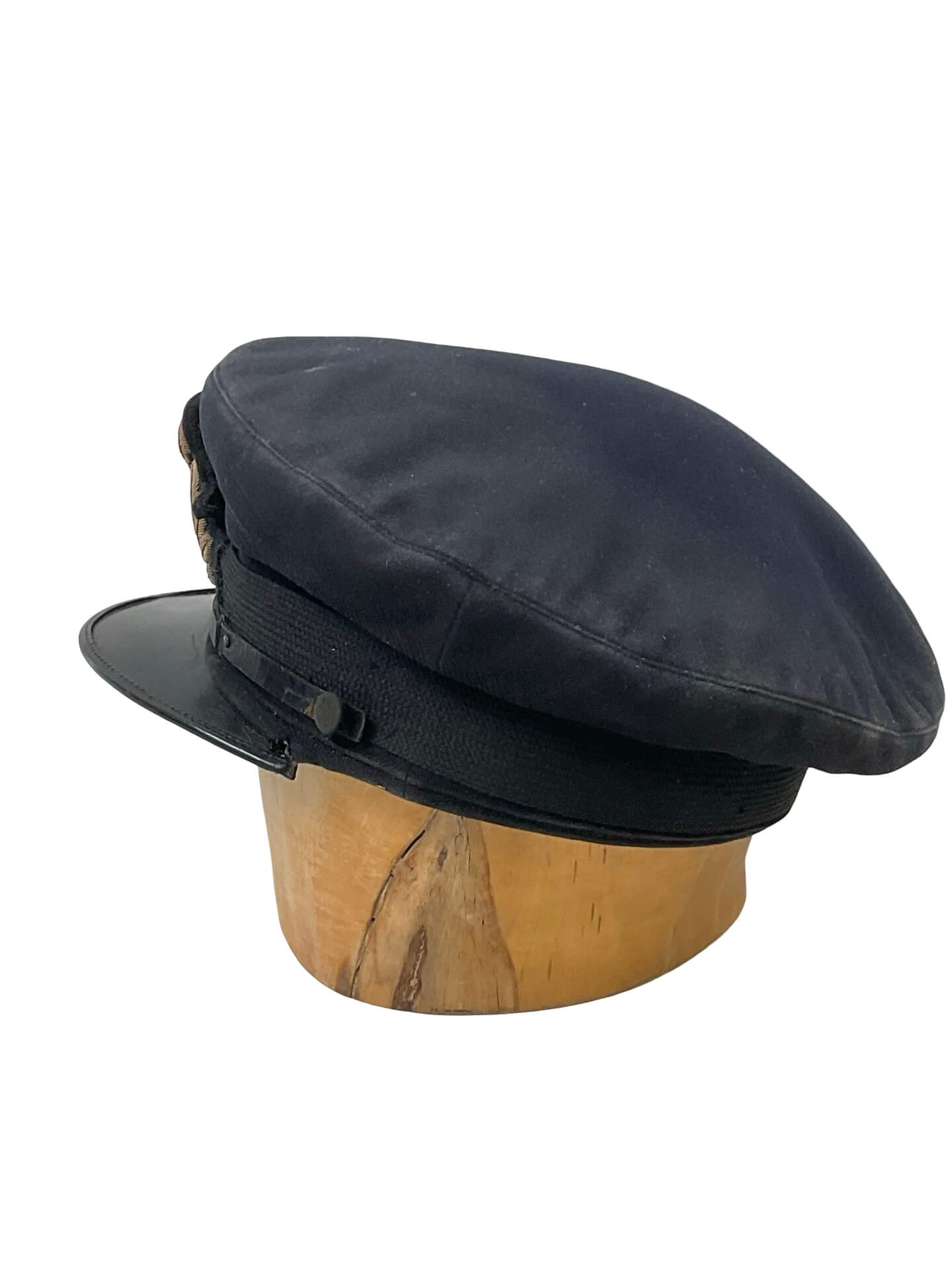 WW2 British RN Navy Officer's Peak Cap Hat Size 7 3/8 WW2 British RN Navy Officer's Peak Cap Hat Size 7 3/8