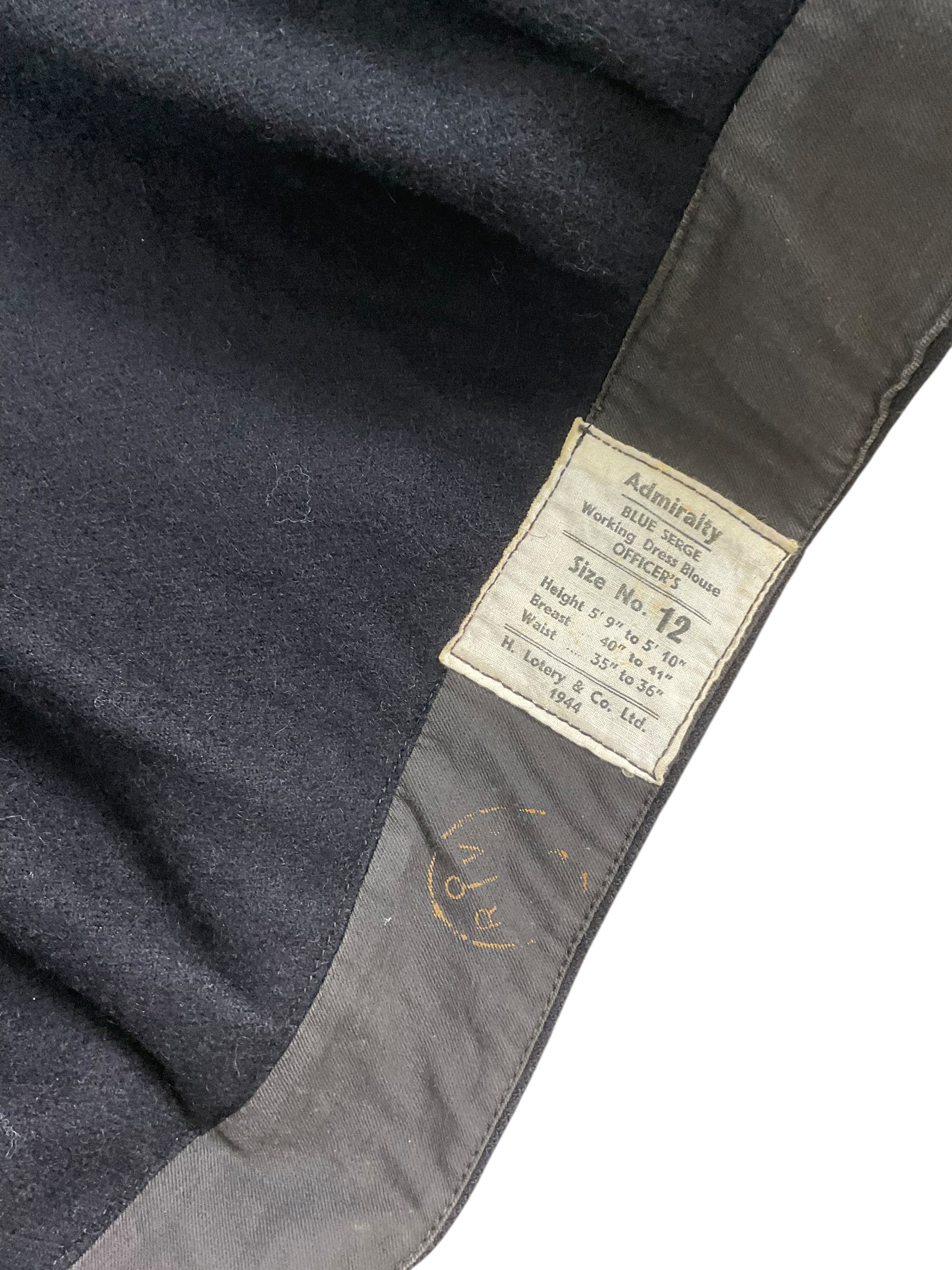 WW2 British RN Navy Medical Officer's Battledress Dated 1944 WW2 British RN Navy Medical Officer's Battledress Dated 1944