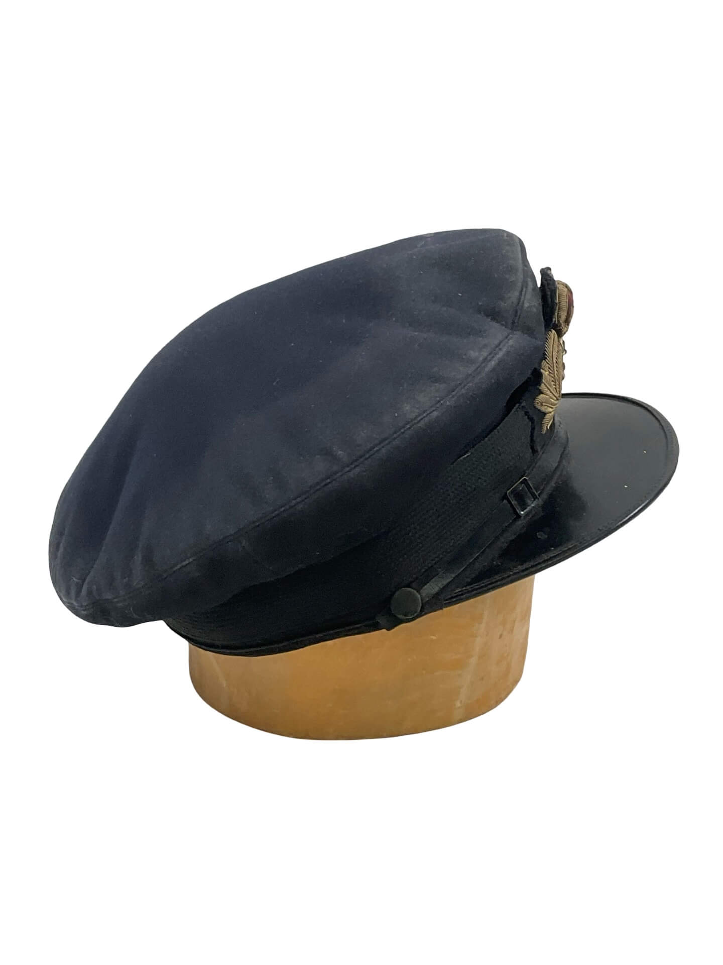 WW2 British RN Navy Officer's Peak Cap Hat Size 7 3/8 WW2 British RN Navy Officer's Peak Cap Hat Size 7 3/8