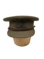 WW1 Canadian CEF Khaki Officer's Peak Cap Hat Size 7 1/8 WW1 Canadian CEF Khaki Officer's Peak Cap Hat Size 7 1/8