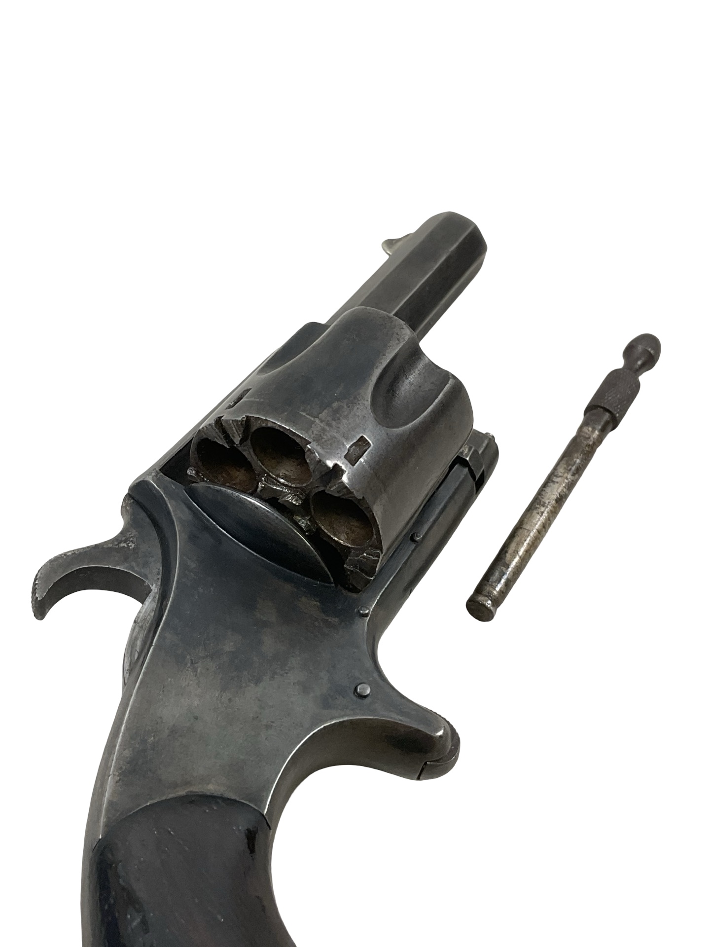 US Hopkins and Allen .41 Rimfire 5 Shot XL No 6 Swing Out Cylinder ANTIQUE NO PERMIT REQUIRED US Hopkins and Allen .41 Rimfire 5 Shot XL No 6 Swing Out Cylinder ANTIQUE NO PERMIT REQUIRED