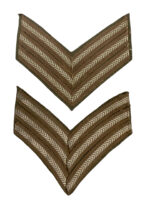 WW2 Canadian Sergeant Rank Insignia Pair