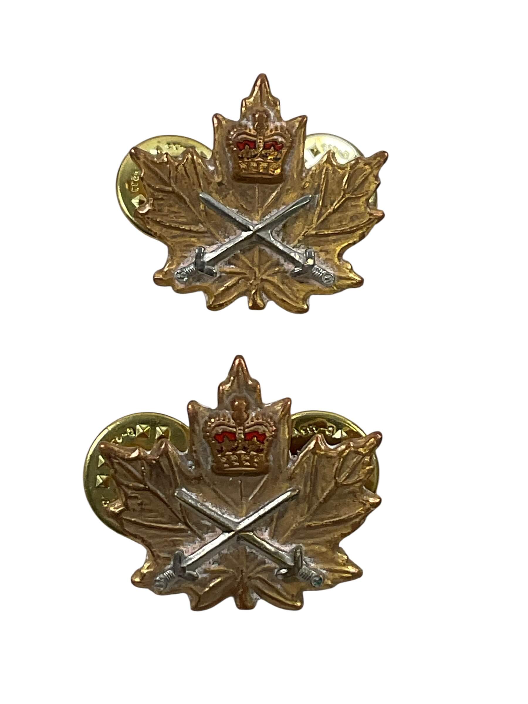 Canadian Forces Army CIC Collars Insignia Pair Canadian Forces Army CIC Collars Insignia Pair