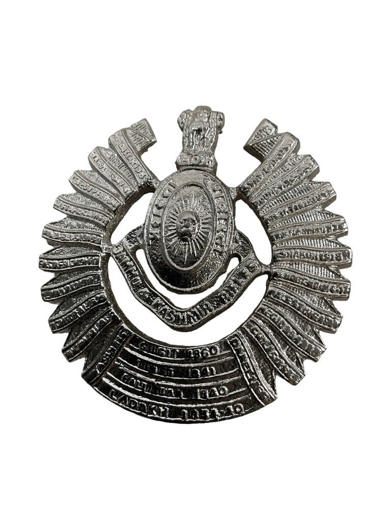 Indian Army Jammu and Kashmir Rifles Cap Badge Indian Army Jammu and Kashmir Rifles Cap Badge