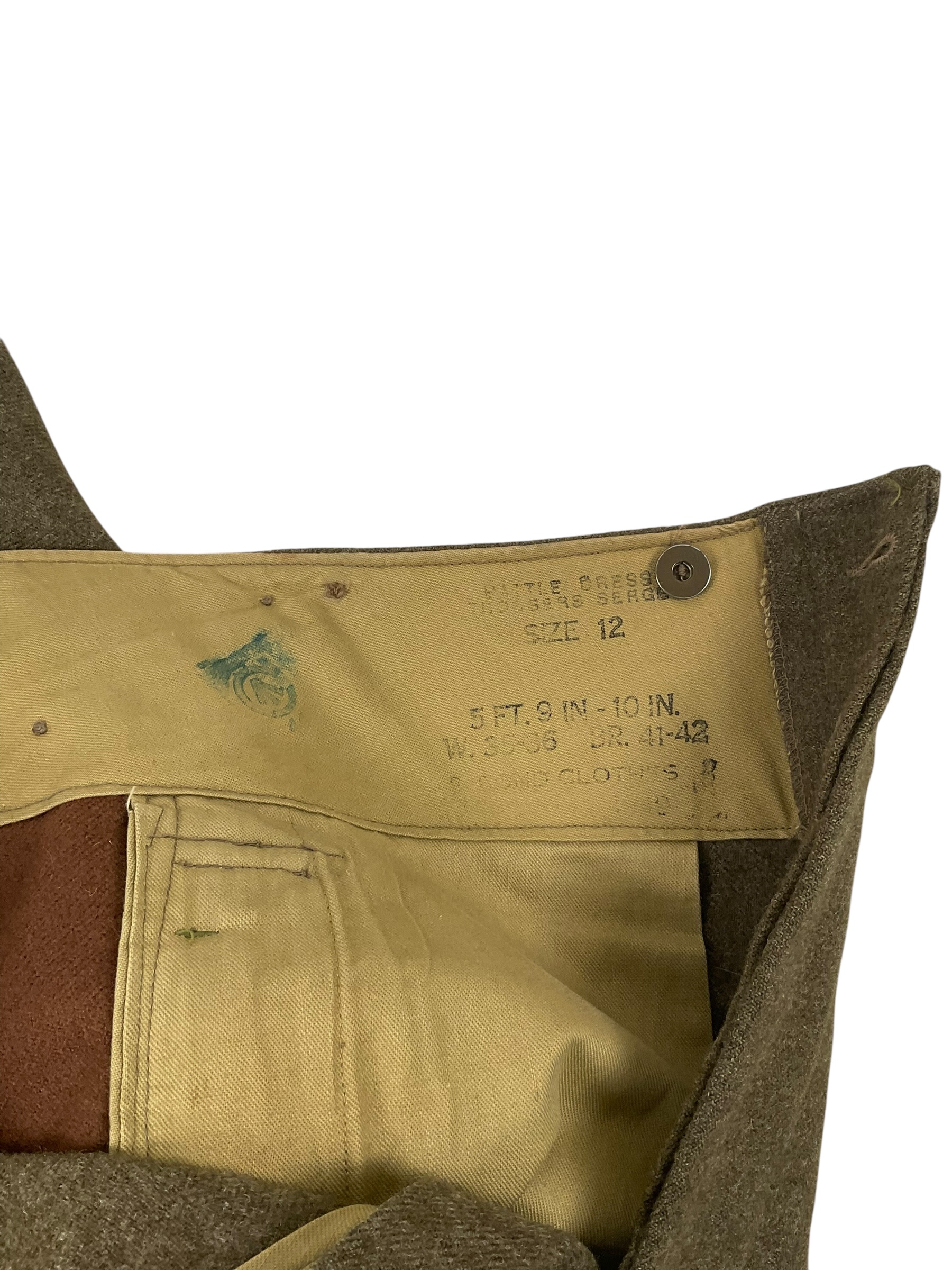 Canadian Army Korean War Battledress Trousers Pants Size 12 Canadian Army Korean War Battledress Trousers Pants Size 12