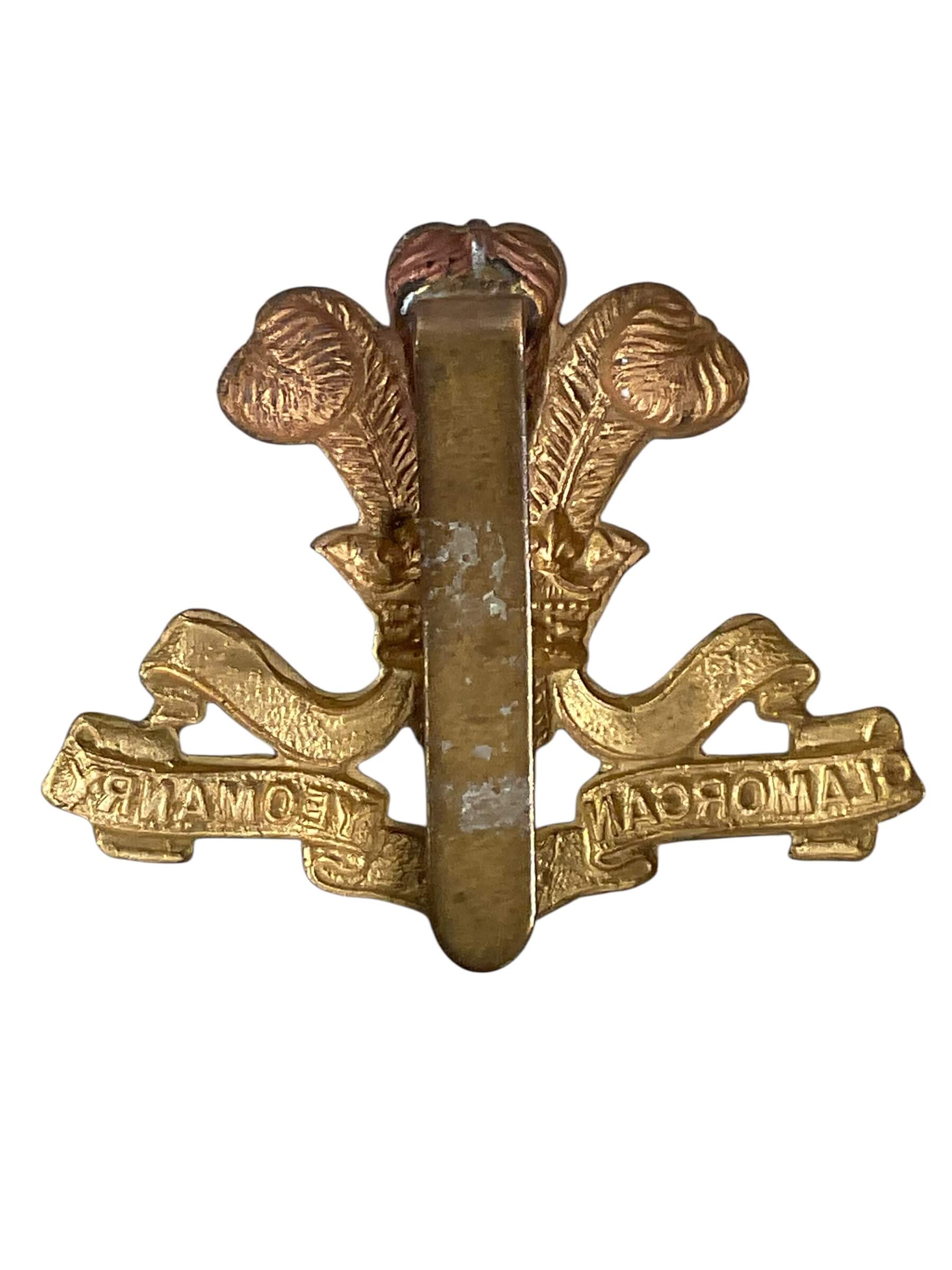 WW1 British BEF Glamorgan Yeomanry Cap Badge WW1 British BEF Glamorgan Yeomanry Cap Badge