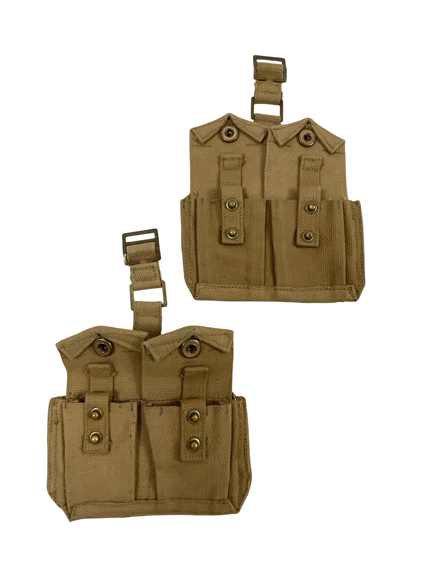 Canadian Army Korean War P37 Ammo Pouches Pair Canadian Army Korean War P37 Ammo Pouches Pair
