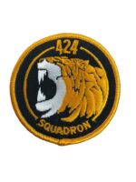 Canadian Forces RCAF 424 Squadron Colour Crest Patch Vintage