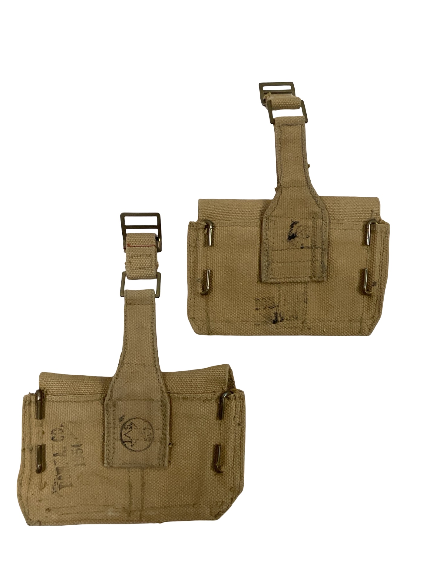 Canadian Army Korean War P37 Ammo Pouches Pair Canadian Army Korean War P37 Ammo Pouches Pair