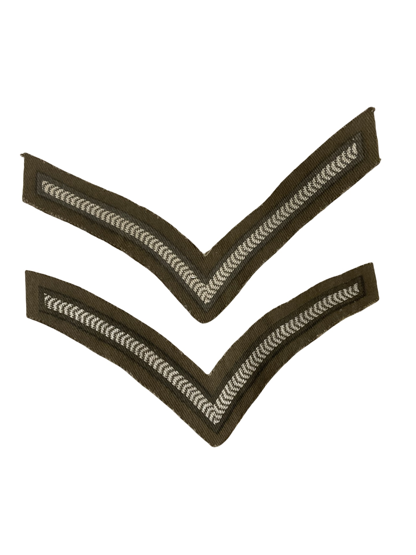 WW2 British Army Lance Corporal Rank Insignia Pair WW2 British Army Lance Corporal Rank Insignia Pair