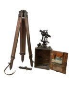 WW2 Canadian Transit Level In Case With Tripod Maker Keuffel and Esser WW2 Canadian Transit Level In Case With Tripod Maker Keuffel and Esser