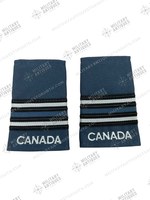 Canadian Forces RCAF Captain Rank Officer's Slip-Ons Insignia Pair
