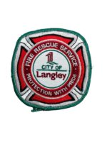 Canadian City of Langley British Columbia Fire Rescue Service Patch