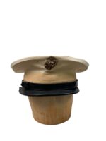 WW2 US USMC White Lid Peak Cap Hat Size 7 1/8