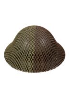 WW2 Canadian Army Mk2 Steel Helmet With 2 Tone Net Size 7 1/4 Maker CLC Dated 1940