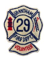 Canadian Grantham Ontario Fire Department Volunteer Chenille Jacket Patch