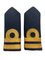 WW2 British Canadian Navy Lieutenant Officer's Shoulder Boards Insignia Pair