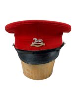 British The Queen's Own Hussars Other Ranks Peak Cap Hat Size 7 1/8 British The Queen's Own Hussars Other Ranks Peak Cap Hat Size 7 1/8