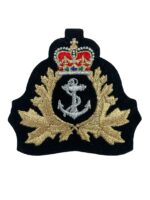 Canadian Forces RCN Navy Officers Mylar Cap Badge for Peak Cap Hat