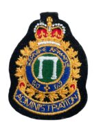 Canadian Forces CF Administration Cloth Cap Badge Canadian Forces CF Administration Cloth Cap Badge