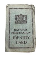 WW2 British National Registration Identity Card Named to Charles E. Dearin